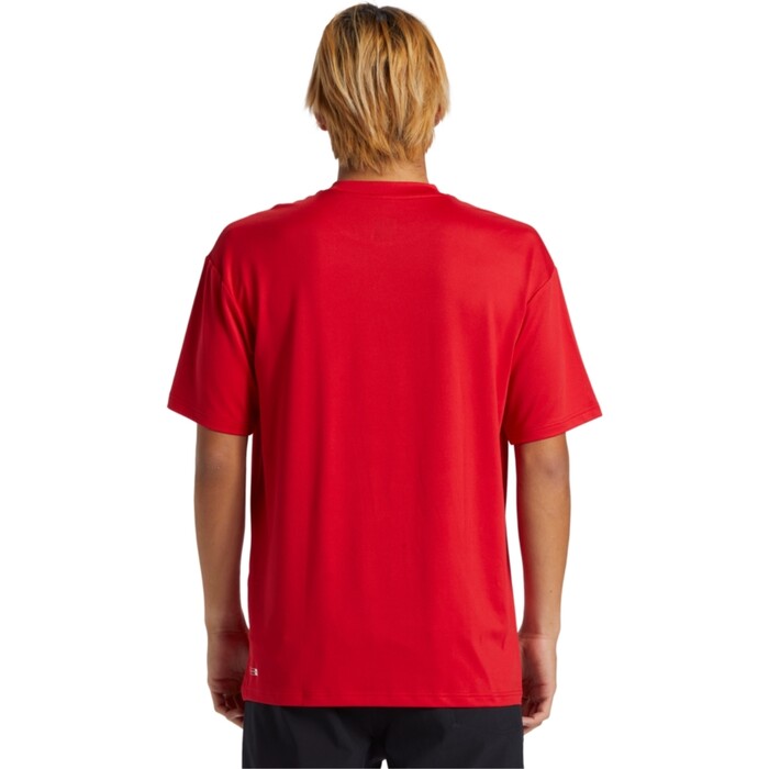 Quiksilver Hombres 2024 DNA Bubble Logo Surf Camiseta Manga Corta AQYWR03186 - Salsa